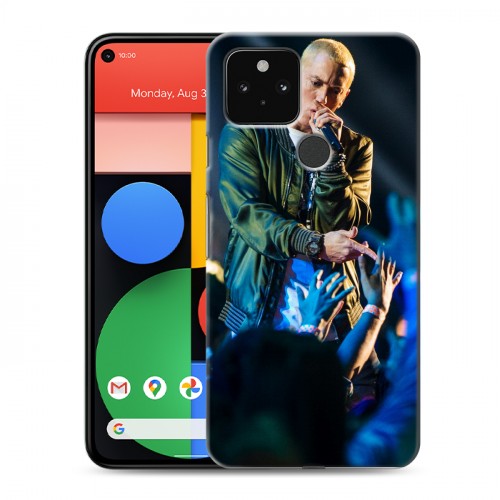 Дизайнерский пластиковый чехол для Google Pixel 5 Eminem