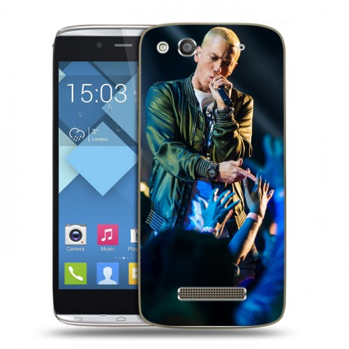 Дизайнерский пластиковый чехол для Alcatel One Touch Idol Alpha Eminem