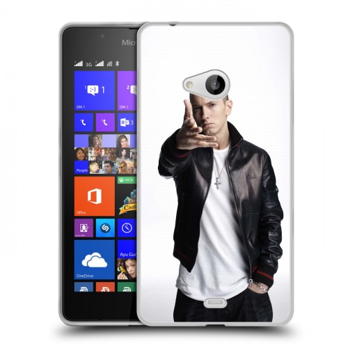 Дизайнерский пластиковый чехол для Microsoft Lumia 540 Eminem