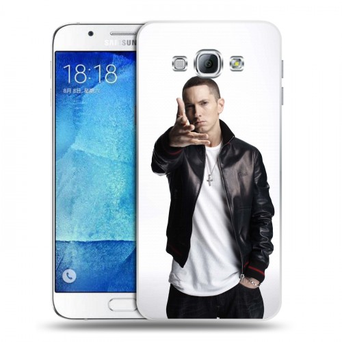 Дизайнерский пластиковый чехол для Samsung Galaxy A8 Eminem