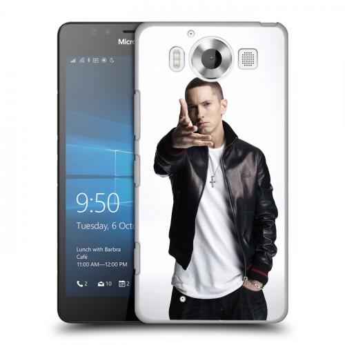 Дизайнерский пластиковый чехол для Microsoft Lumia 950 Eminem