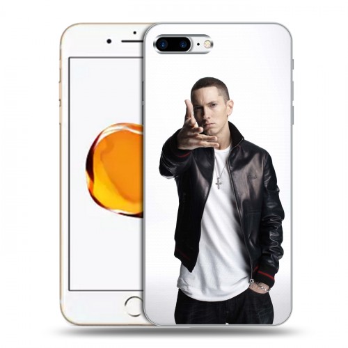 Дизайнерский пластиковый чехол для Iphone 7 Plus / 8 Plus Eminem