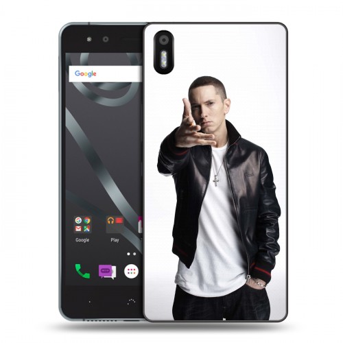 Дизайнерский пластиковый чехол для BQ Aquaris X5 Eminem