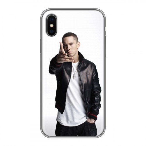 Дизайнерский силиконовый чехол для Iphone x10 Eminem