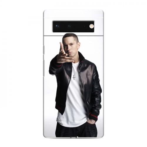 Дизайнерский силиконовый с усиленными углами чехол для Google Pixel 6 Eminem