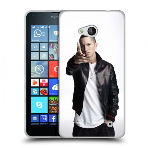 Дизайнерский пластиковый чехол для Microsoft Lumia 640 Eminem