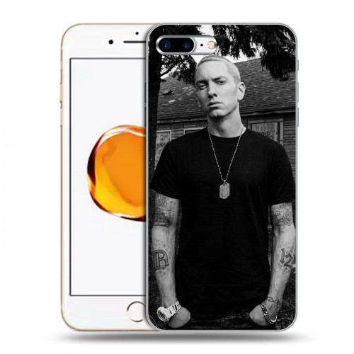 Дизайнерский пластиковый чехол для Iphone 7 Plus / 8 Plus Eminem