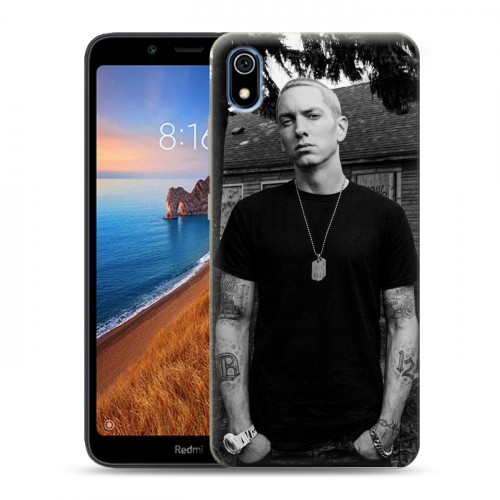 Дизайнерский силиконовый чехол для Xiaomi RedMi 7A Eminem