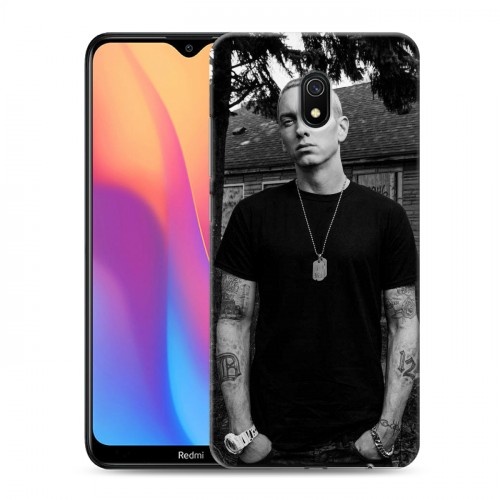 Дизайнерский силиконовый с усиленными углами чехол для Xiaomi RedMi 8A Eminem