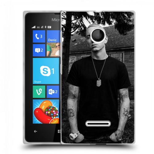 Дизайнерский пластиковый чехол для Microsoft Lumia 435 Eminem