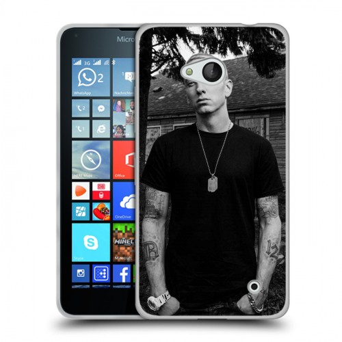 Дизайнерский пластиковый чехол для Microsoft Lumia 640 Eminem