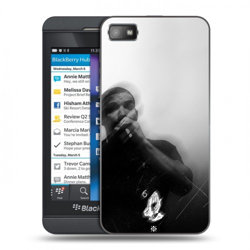 Дизайнерский пластиковый чехол для BlackBerry Z10 drake