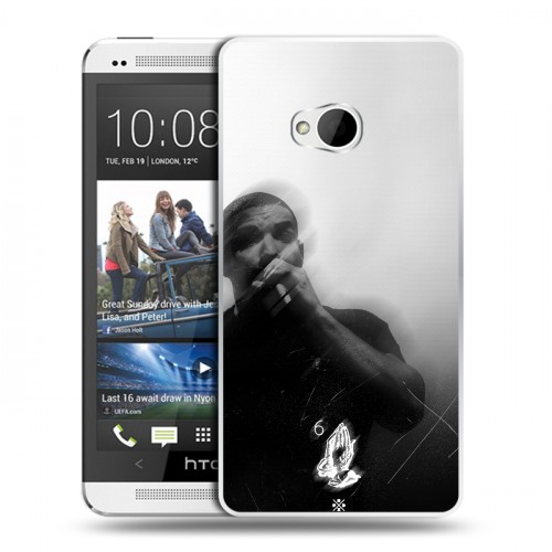 Дизайнерский пластиковый чехол для HTC One (M7) Dual SIM drake