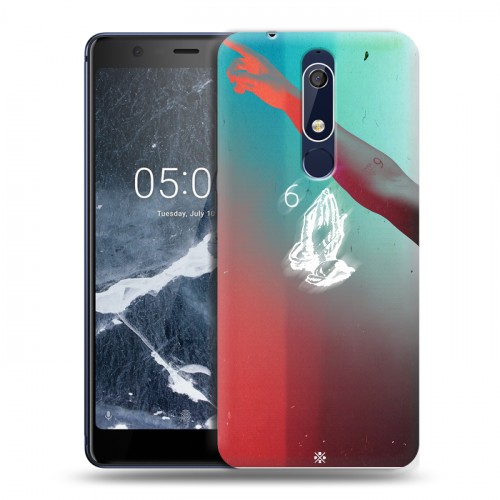 Дизайнерский пластиковый чехол для Nokia 5.1 drake