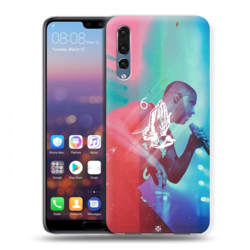 Дизайнерский силиконовый с усиленными углами чехол для Huawei P20 Pro drake