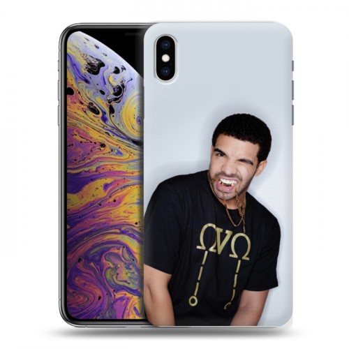 Дизайнерский силиконовый чехол для Iphone Xs Max drake