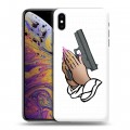 Дизайнерский силиконовый чехол для Iphone Xs Max drake