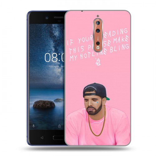 Дизайнерский пластиковый чехол для Nokia 8 drake