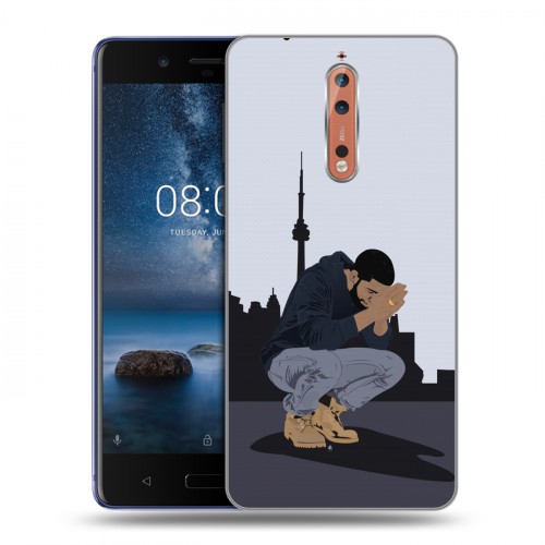 Дизайнерский пластиковый чехол для Nokia 8 drake