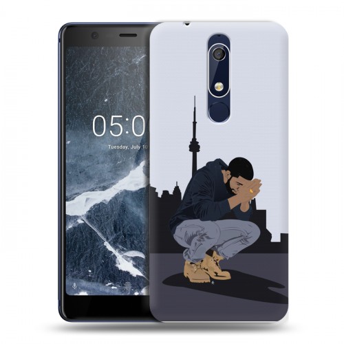 Дизайнерский пластиковый чехол для Nokia 5.1 drake