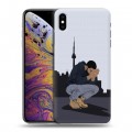 Дизайнерский силиконовый чехол для Iphone Xs Max drake