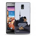 Дизайнерский пластиковый чехол для Huawei Ascend P1 drake