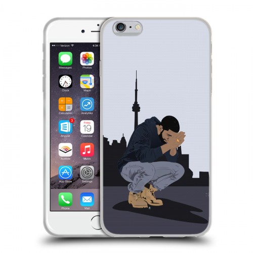 Дизайнерский силиконовый чехол для Iphone 6 Plus/6s Plus drake