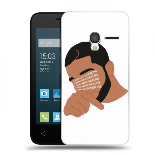 Дизайнерский пластиковый чехол для Alcatel One Touch Pixi 3 (4.5) drake