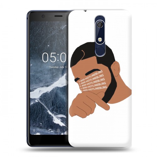 Дизайнерский пластиковый чехол для Nokia 5.1 drake