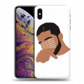 Дизайнерский силиконовый чехол для Iphone Xs Max drake