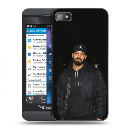 Дизайнерский пластиковый чехол для BlackBerry Z10 drake