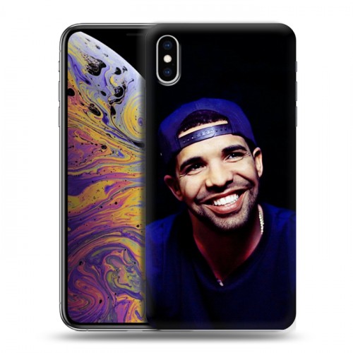 Дизайнерский силиконовый чехол для Iphone Xs Max drake