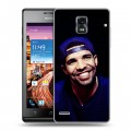 Дизайнерский пластиковый чехол для Huawei Ascend P1 drake