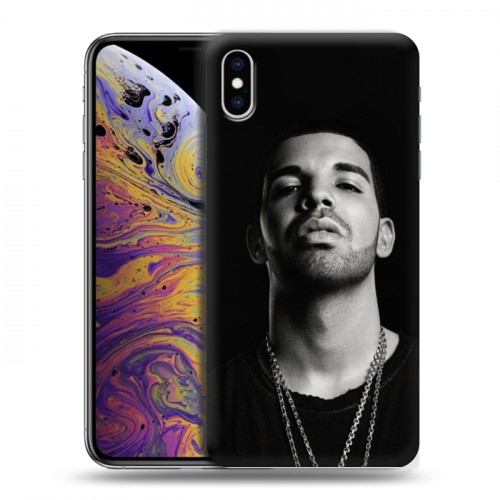 Дизайнерский силиконовый чехол для Iphone Xs Max drake