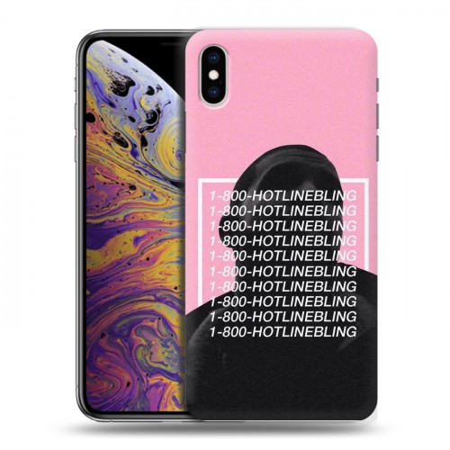 Дизайнерский силиконовый чехол для Iphone Xs Max drake