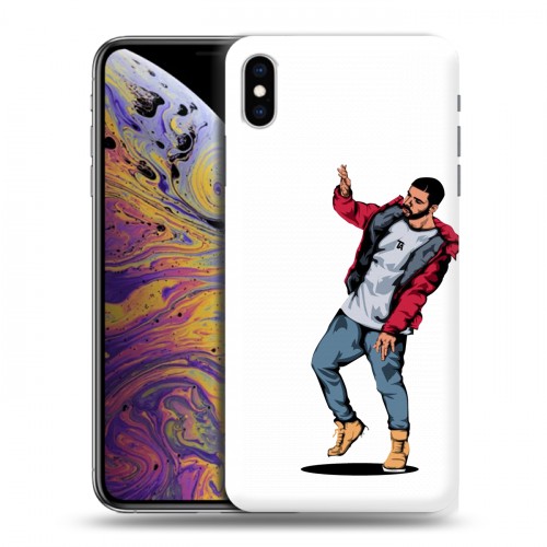 Дизайнерский силиконовый чехол для Iphone Xs Max drake