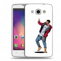 Дизайнерский пластиковый чехол для LG L60 drake