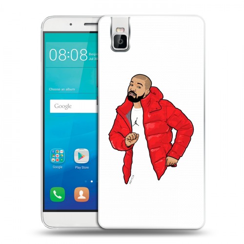 Дизайнерский пластиковый чехол для Huawei ShotX drake