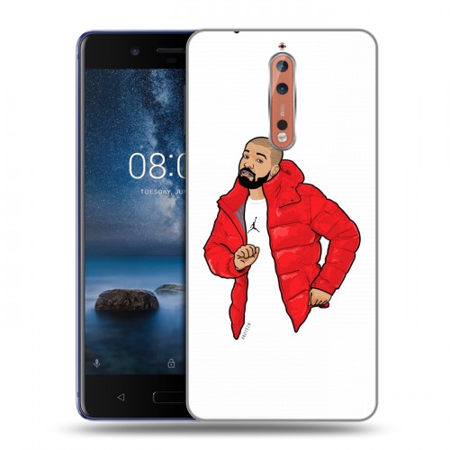 Дизайнерский пластиковый чехол для Nokia 8 drake