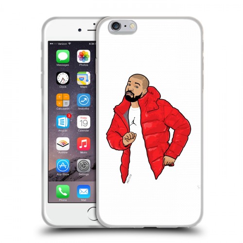 Дизайнерский силиконовый чехол для Iphone 6 Plus/6s Plus drake