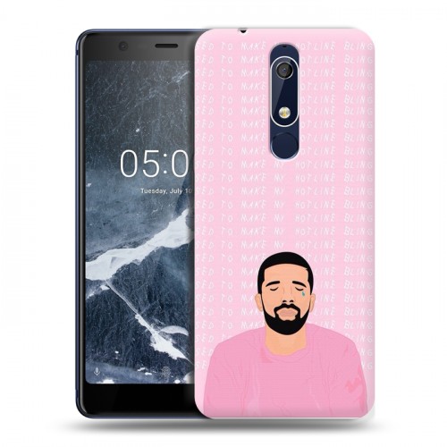 Дизайнерский пластиковый чехол для Nokia 5.1 drake