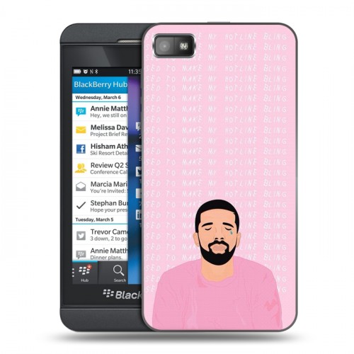 Дизайнерский пластиковый чехол для BlackBerry Z10 drake