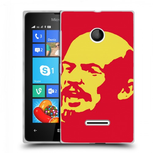 Дизайнерский пластиковый чехол для Microsoft Lumia 435 ленин