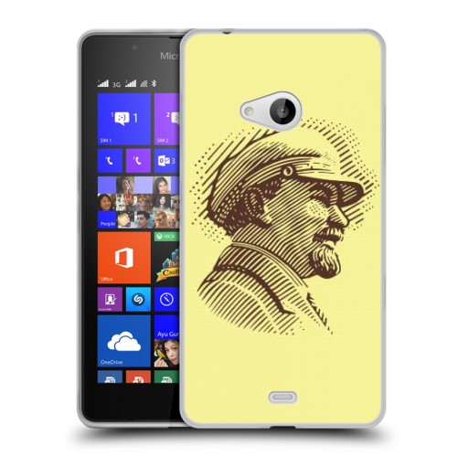 Дизайнерский пластиковый чехол для Microsoft Lumia 540 ленин