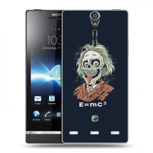 Дизайнерский пластиковый чехол для Sony Xperia S Альберт Эйнштейн