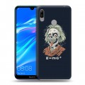 Дизайнерский пластиковый чехол для Huawei Y6 (2019) Альберт Эйнштейн