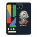 Дизайнерский пластиковый чехол для Google Pixel 4 Альберт Эйнштейн