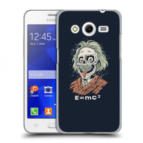 Дизайнерский пластиковый чехол для Samsung Galaxy Core 2 Альберт Эйнштейн