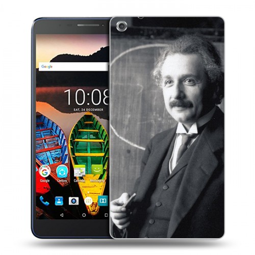 Дизайнерский силиконовый чехол для Lenovo Tab 3 7 Plus Альберт Эйнштейн