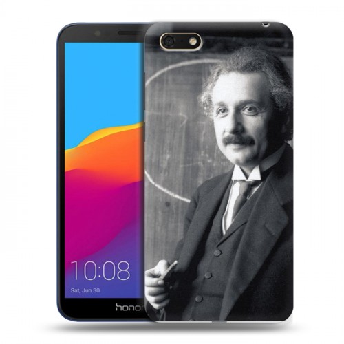 Дизайнерский пластиковый чехол для Huawei Honor 7A Альберт Эйнштейн